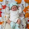 Zero pam Reborn Baby Bambola in silicone pieno realistico con capelli occhi e bambola 45 cm Reborn Baby Bambola come il vero bambino completamente in silicone vinile lavabile mobile realistico Bambole