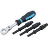 Laser 9009 Impact Driver Bit & Square Drive Wrench Set - 4pc