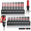 Msauifncp Set di 29 Inserti Torx T5-TT40 25 MM e 50 MM Torx Inserti per Avvitatore in Acciaio S2 Gambo Esagonale da 1/4 di Pollice con Barra di Prolunga Magnetica Forte Accessori per Avvitatori Elettrici