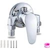 Wootap Rubinetto miscelatore per doccia, rubinetto doccia a parete, valvola miscelatore manuale per acqua fredda e calda, finitura cromata