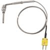 Walfront Termocoppia tipo K EGT, 1/8NPT Acciaio inossidabile Tipo K Sensori Sonda di temperatura gas di scarico con punta e connettore esposti