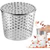 MOKIDO Protezione per tubo di scarico in acciaio inox, 100 × 80 × 85 mm, 1 griglia per grondaia, sistema di copertura per grondaia, protezione dalle foglie, filtro per grondaia, filtro per tubi di