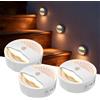 Smiling Shark BR168 Luce Notturna Collegato LED Sensore di Movimento, Intelligente Ricaricabile Bianco Caldo Lampada Notturna Bambini Adesiva Magnetica Per Scale Corridoio Camere Da Letto (3)