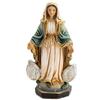 DRW Figura miracolosa con medaglie resina dipinta a mano 8 cm