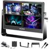 LILLIPUT A13 13.3 4K OLED Broadcast Monitor con Quad-Split | DCI-P3 e 3G-SDI per Quad-Split Multiview, 100% DCI-P3, 3G-SDI & HDMI 2.0 x4, HDR PQ, Contrasto 100.000:1