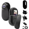 OBEST Action Cam,1080p HD fotocamera subacquea Sportiva 30M/98ft Impermeabile,Mini Action Cam 360° con TF da 256G,Telecamera Moto Portatile,Bodycam,Vlog Camera,Telecamera Casco Moto,Nero
