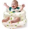 SSyang Seggiolino gonfiabile per bambini da 3 a 36 mesi, sedia da pavimento Sit Me Up con pompa ad aria integrata, orecchie di dinosauro che cigolano e design a supporto completo, sedia per bambini
