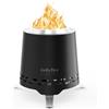 Onlyfire 16,5 cm Braciere Senza Fumo da Tavolo, Focolare Portatile con Staffa per Vaso e Borsa da Trasporto, Bruciatura a Legna e a Pellet, per Campeggio all'aperto Patio, Acciaio Inox, Nero