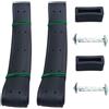 KAHEIGN 2 Pezzi 90cm Legami Albero, 3,8cm Robusto Trappole Per Alberi Regolabili Per Supporto Albero Arbusto (Nero)