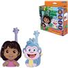 Lexibook, Dora l'esploratrice, Walkie-Talkie Dora 3D, Rosa Blu, TW18DORLXB