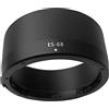 HUIPUXIANG Paraluce ES-68 per Canon EF 50mm f/1.8 (non per 1,4) STM, paraluce ES-68, HUIPUXIANG Compatibile con filtri da 49 mm e tappo per obiettivo da 49 mm