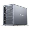 Yottamaster 5 Bay Case Raid per Hard Disk, Alluminio Enclosure Esterni per SATA 2.5/3.5 HDD/SSD, Supporto 5x24 TB con Raid 0/1/3/5/10/SPAN/PM Funzione per Archiviazione aziendale