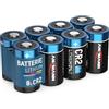 Ansmann 1510-0023 Batteria al litio, di colore nero (etichetta in lingua italiana non garantita) CR2 8 pezzi