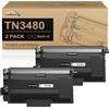 colorfly TN3480 Cartuccia Toner Compatibile per Brother TN-3480 TN3480 TN-3430 TN3430 TN 3480 TN 3430 HL-L5100DN MFC-L5750DW MFC-L5700DW HL-L5200DW HL-L6400DW HL-L5000D HL-L5200DWT, 2-Nero