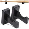 NyxSeat Supporto per Mazza da Baseball in Legno - 1 Paio di Supporti per Racchette, Display (Nero)