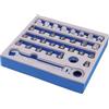 Laser 7799 Set di Punte e Basso Profilo e bussole Passanti Alldrive, 31 pz