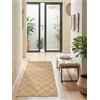 Hanse Home Tappeto passatoia Kunu in iuta naturale, per soggiorno, camera da letto, sala da pranzo, colore oro naturale, 80 x 200 cm
