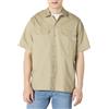 Amazon Essentials Camicia da Lavoro a Maniche Corte Antimacchia e Antipiega Uomo, Nero, XL