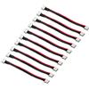 LINSYRC 10 Pezzi Cavo di Prolunga per Bilanciamento 2S 3-Pin Adattatore RC Lipo Spina Maschio a Femmina Connettore JST-XH con Cavo in Silicone 15CM 22AWG (2S)