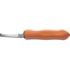 Dick F. Dick Expert Grip 2K 2487 Hoof Knife (Left-Long, Narrow, Extra Sharp Scalpel Grinding, 2K Plastic Handle Orange) 62487800