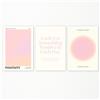 Adyggefy Pink Gradient Aura Angel Numbers Poster per stanza, estetico, 3 pezzi, 30,5 x 40,6 cm, pastello positivo quotidiano citazioni affermazione Canavs arte da parete astratta minimalista stampa
