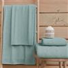 PETTI Artigiani Italiani - Asciugamani Bagno in 100% Spugna di Cotone, Set Asciugamani 2+2, 4 Pezzi 2 Asciugamani Viso e 2 Asciugamani Mani, Asciugamani Acquamarina