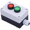Taiss/AC 660V 10A Avvio/Arresto Momentaneo Rosso Segno Verde NO NC Interruttore a Pulsante Stazione HB2-Start/Stop-Box