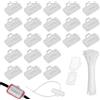 RHQFDM 40 Pcs etichette per cavi trasparenti,clip per marcatura dei cavo, impermeabili,con 40 Pcs fascette in nylon,per la marcatura e la classificazione di cordoni di tutti i tipi
