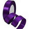 HONGCI 22m Nastro Viola 20mm,Nastro Raso Nastrino Bordeaux Nastri Regalo Nastro Satin,Fiocco Nastro per Pacchi Regalo,Artigianato,Bomboniere,Bouquet,Natale,Feste di Compleanno Matrimoni Decorazioni