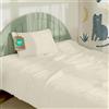 Dreamzie Set biancheria da letto per bambini 135x100 cm + 1 federa 40x60 cm | 100% Cotone · Copripiumino in garza di cotone · Certificato Oeko-TEX - Colore Crema