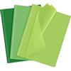 NEBURORA Set di carta velina verde assortita 60 fogli di carta da regalo Carta velina artistica 3 colori per San Patrizio Compleanno Pasqua Matrimonio Vacanza Decorazione festa