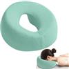 BORDEAG Cuscino per massaggio viso in memory foam, in fibra sintetica, con foro per massaggi, stile semplice, a forma di U, per spa, salone, scuola, ufficio, 29 x 26 x 13 cm