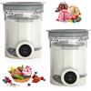 DAZZTIME Contenitori per Gelato,2 Pezzi Contenitore Creami per macchina da gelato Ninja Creami,Accessori gelatiera serie per serie NC700 NC701EU,con Coperchio,senza BPA