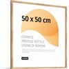 JUNOMI® Cornice Premium 50 x 50 cm in Rovere | Cornice in Legno Vero 50 x 50 cm in Rovere con Vetro Acrilico Antifrangimento