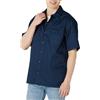 Amazon Essentials Camicia da Lavoro a Maniche Corte Antimacchia e Antipiega Uomo, Grigio, XL