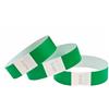 CINTAPUNTO Braccialetti carta eventi - 100 pezzi - identificativi colorati tipo Tyvek Bracciali di carta impermeabili - braccialetto discoteche - per feste festival con chiusura adesiva - verde