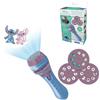 Lexibook - Disney Stitch - Proiettore di storie, Torcia Luminosa e proiettore con 3 Dischi, 24 Immagini, Crea Le tue storie, LTC050DLXB