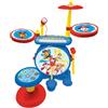 Lexibook Paw Patrol La Squadra dei Cuccioli Chase Batteria Elettronica per Bambini, Suono di Batteria Realistico, Tastiera a 8 Note, Presa MP3, sedole Incluso, Blu/Rosso, K610PALXB