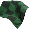 Carraig Donn Aran Woollen Mills Coperta Irlandese 100% Lana Merino Patchwork Intarsiato (42'' x 66'' Inches) (Kiwi/Connemara Verde)