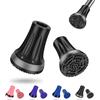 supregear Gommini per Stampelle Antiscivolo (21mm-22mm, x 2 unità), Puntali e Piedini in Gomma Resistente per Tutti Terreni Grip Estremo Tappo per Piedi per Canne, Stampelle e Bastoni, Nero