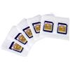 Hama Self-Adhesive SD Sleeves, pack of 5 - memory card cases (pack of 5, MMC, SD, Transparent, White, Polypropylene (PP))