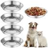 TNSLAND 5 Pezzi 16 cm Ciotola per Gatti in Acciaio Inox, Ciotola per Gatti per Gatti con Vibriss, Ciotola per Gatti per Cani Ciotola Surefeed per Cani di Piccola Taglia, Gatti