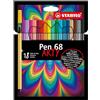 STABILO Pen 68 - Pennarello Premium - ARTY - Astuccio da 18 - Colori Assortiti
