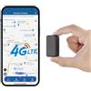 Zeerkeer 4G Micro Gps Tracker Spia con Magnete Localizzatore GPS in Tempo Reale Satellitare Tracciatore di Posizione Portatile GPS Tracker con Geo-fence Alarm e App Gratuita per Auto Moto Bambini Leggero - 25g