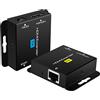 KUYiA Extender HDMI 60 m Con POC 1080P @ 60Hz 3D Ripetitore RJ45 a Extender Converter Per UTP Cat5e/6/7/8 Cavo OFC Con Adattatore Di Alimentazione 5V