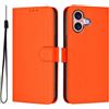 IMIRST Cover per iPhone 16, Libro Custodia Portafoglio Premium Pelle PU, Slot Scheda, Chiusura Magnetico Aletta Antiurto Case per Apple iPhone 16 6.1'', YBCS Orange