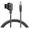 Alvin's Cables D-Tap per bloccare DC cavo di alimentazione a spirale per Atomos monitore dispositivi video PIX-E7 PIX-E5 7 Display touchscreen Hollyland Mars 400s