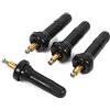 Qiilu Stelo per valvola a scatto in gomma 4 pezzi Gomma TPMS Sensore di monitoraggio della pressione dei pneumatici Stelo per valvola a scatto in gomma anti-esplosione per Buic k