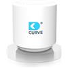 DK medical Curve - Innovativo purificatore d'aria con granulato - Rimuove il 99% di germi e odori - Per auto, camion, camper, casa - Senza elettricità e silenziosità - Bianco brillante