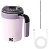 MiOYOOW Tazza Frullatore, 380ML Tazze Automatica Magnetico con Coperchio e Cannuccia con Display della Temperatura, Tazzine Automescolante per Caffè per Casa Viaggio Ufficio, Tazza per Frullatore Elettrico